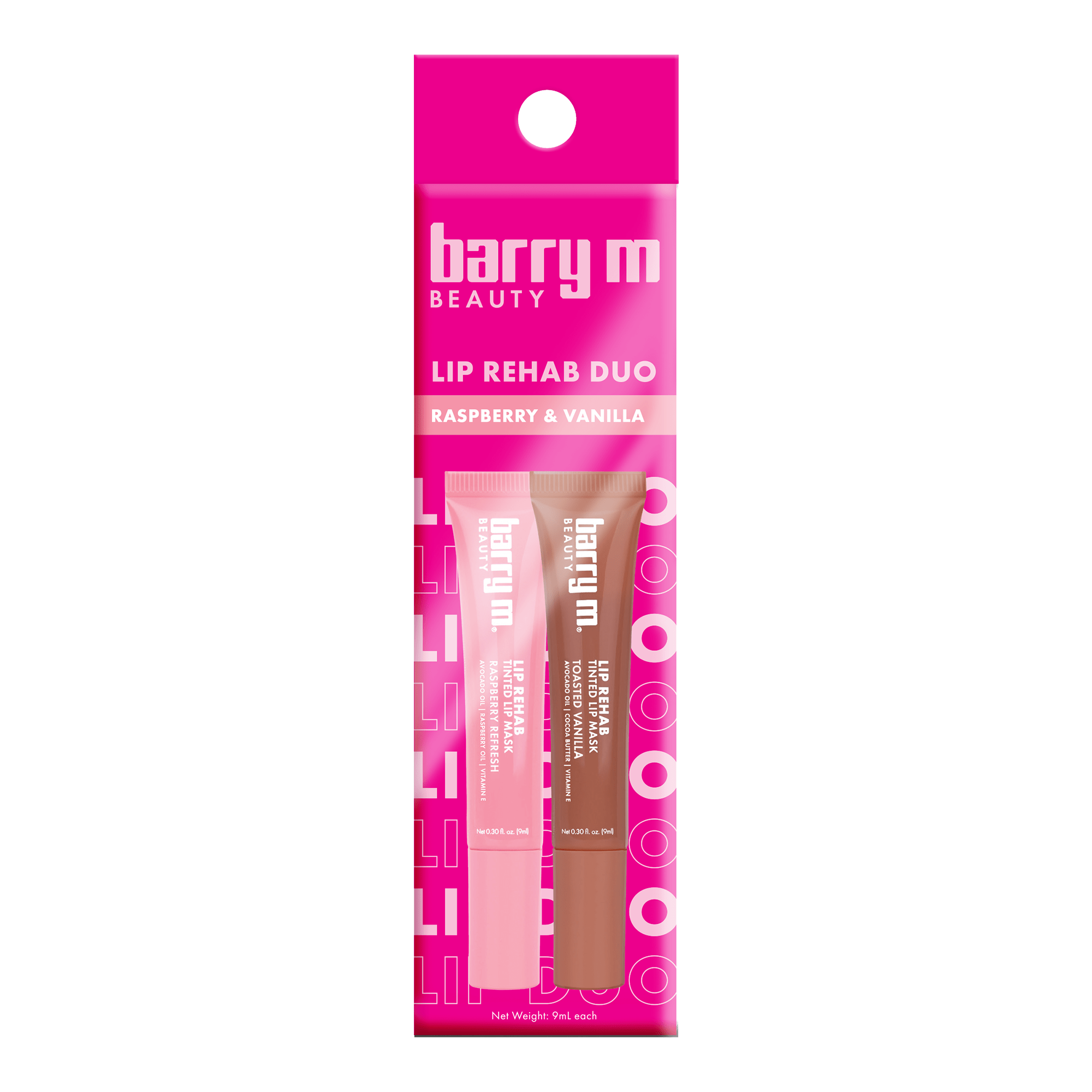 Barry M Lip Duo 1 - Raspberry & Vanilla