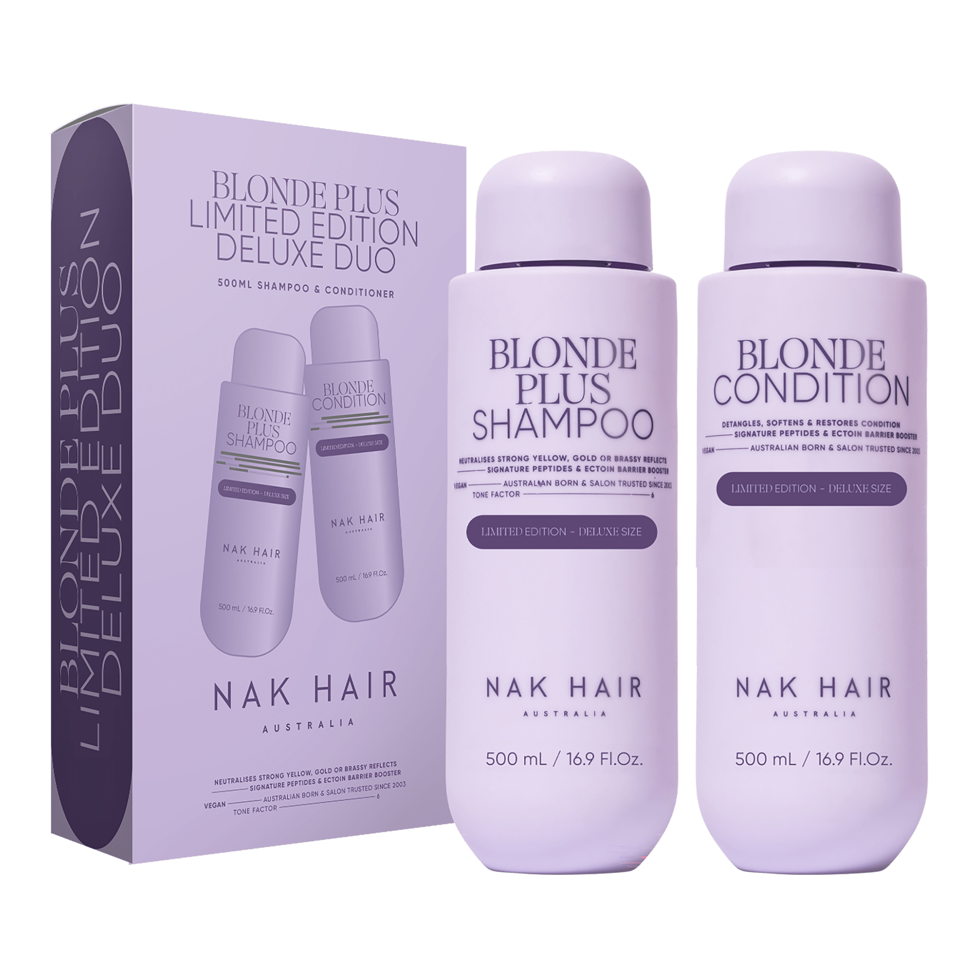 NAK Hair Signature Limited Edition Blonde Plus Duo 500ml